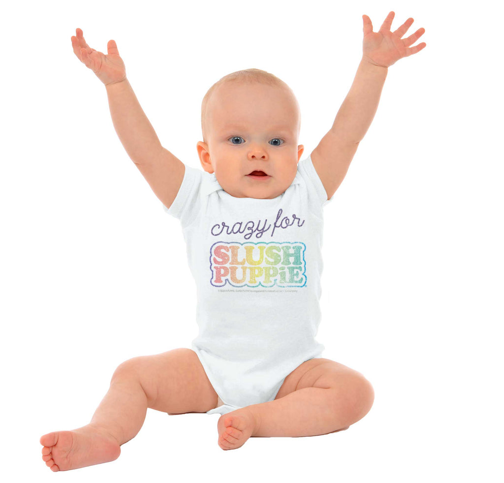 Crazy For Slush Puppie Romper Bodysuit-Direct To Garment Print-Brisco Baby