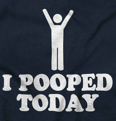 I Pooped Today Romper Bodysuit-Direct To Garment Print-Brisco Baby