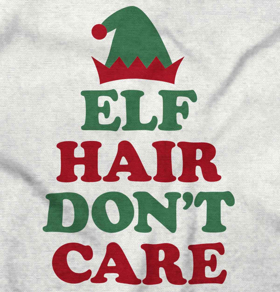 Elf Hair Don't Care Infant Baby Bib-Direct To Garment Print-Brisco Baby