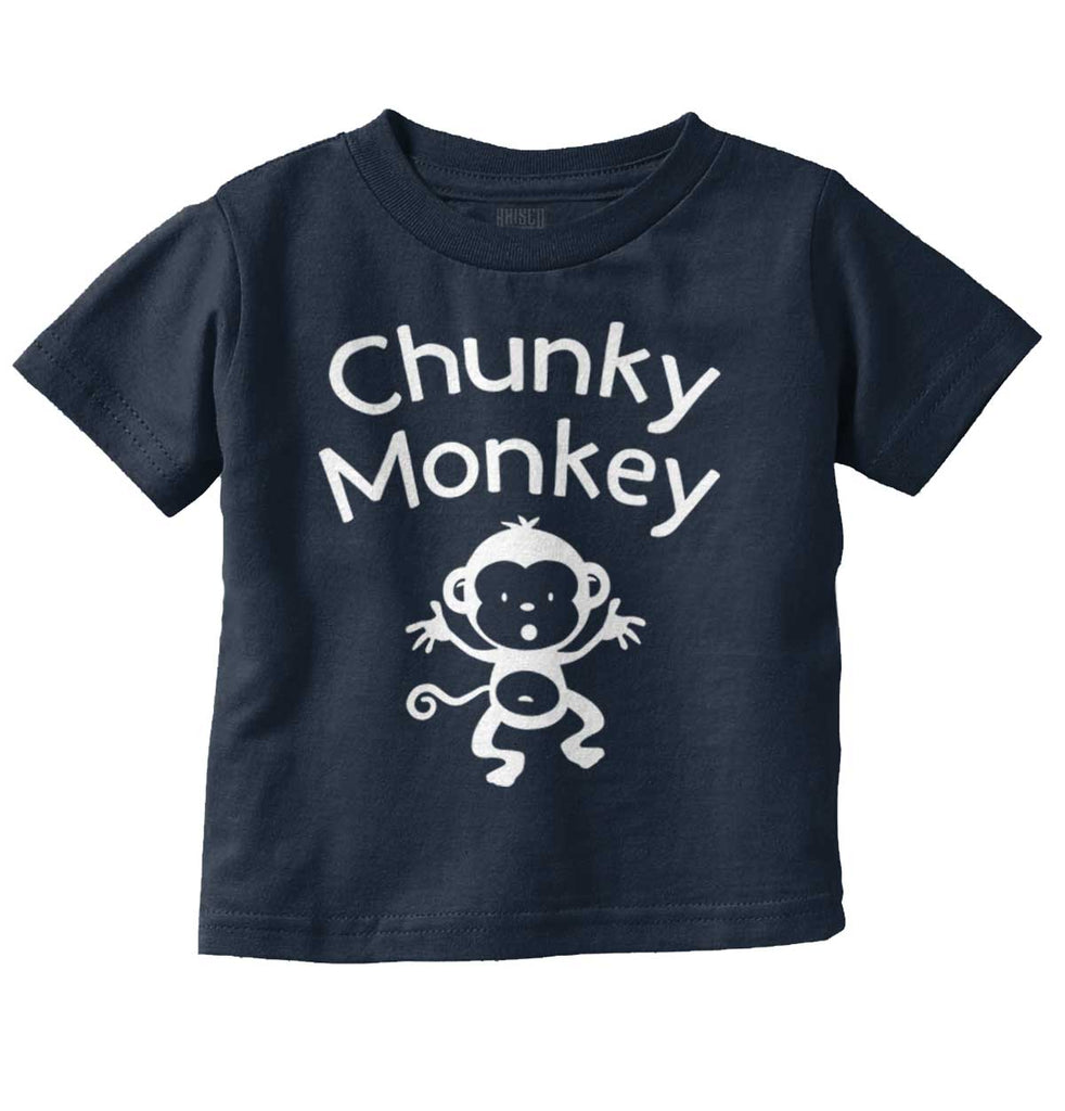 Chunky Monkey Infant Toddler T Shirt-Direct To Garment Print-Brisco Baby