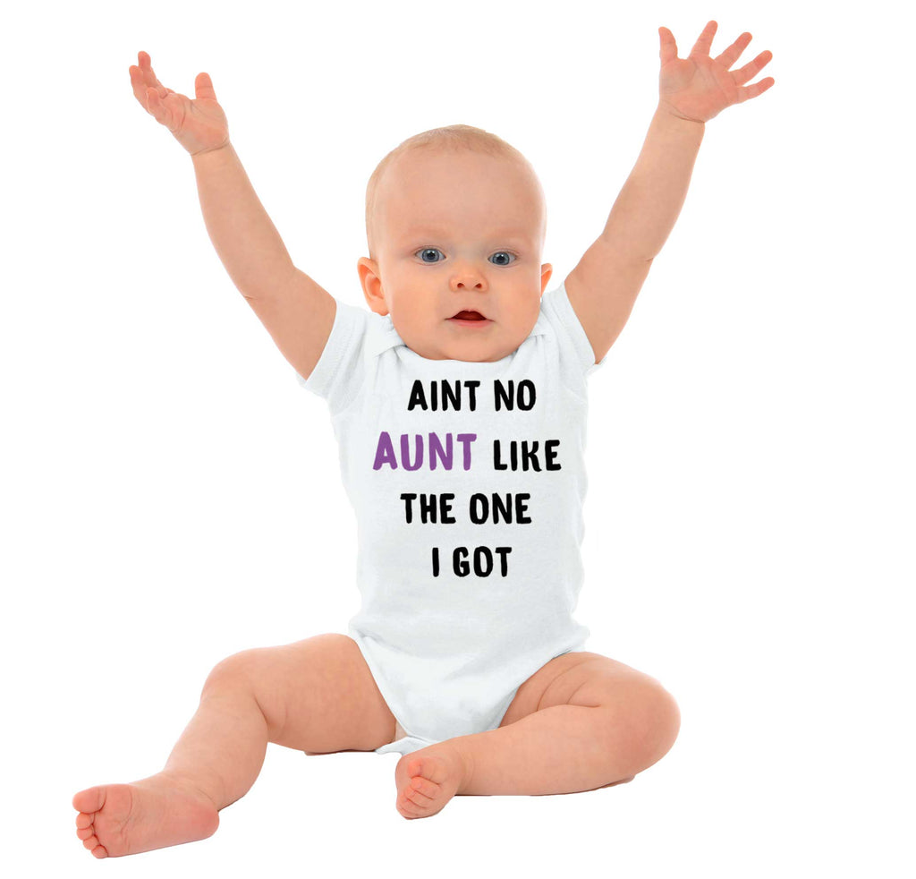 Aint No Aunt Romper Bodysuit-Direct To Garment Print-Brisco Baby