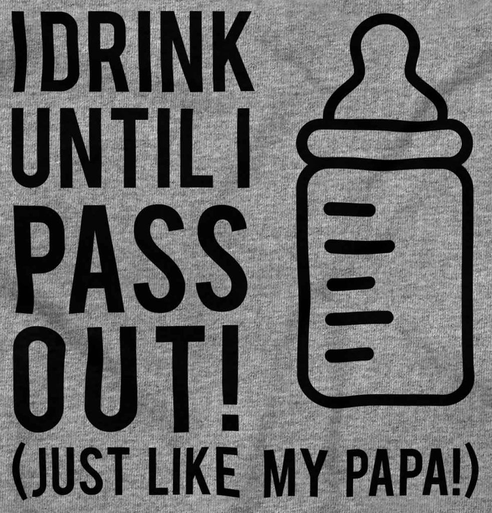 Drink Until I Pass Out Romper Bodysuit-Direct To Garment Print-Brisco Baby