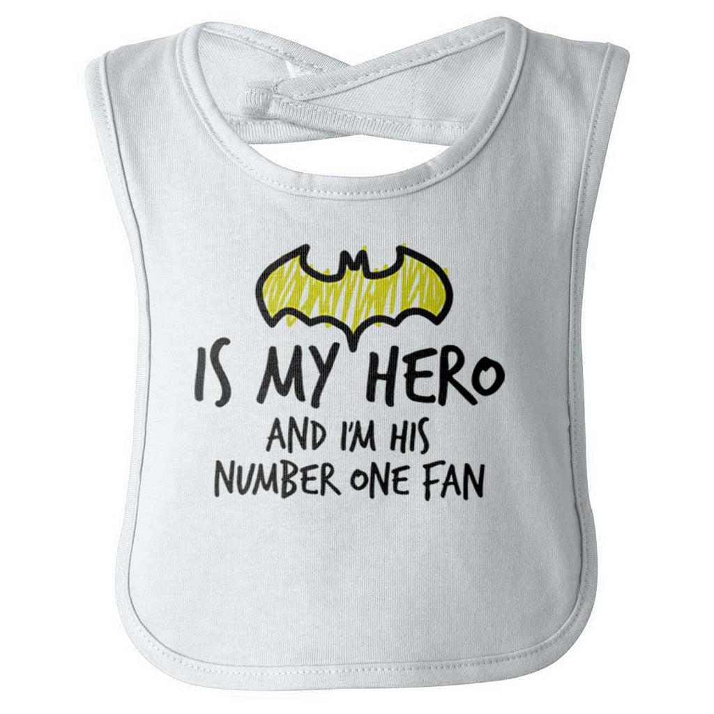 Bat Hero Infant Baby Bib-Direct To Garment Print-Brisco Baby