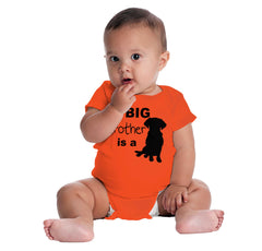 Brother is a Dog Romper Bodysuit-Direct To Garment Print-Brisco Baby