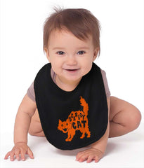 Scaredy Cat Infant Baby Bib-Direct To Garment Print-Brisco Baby