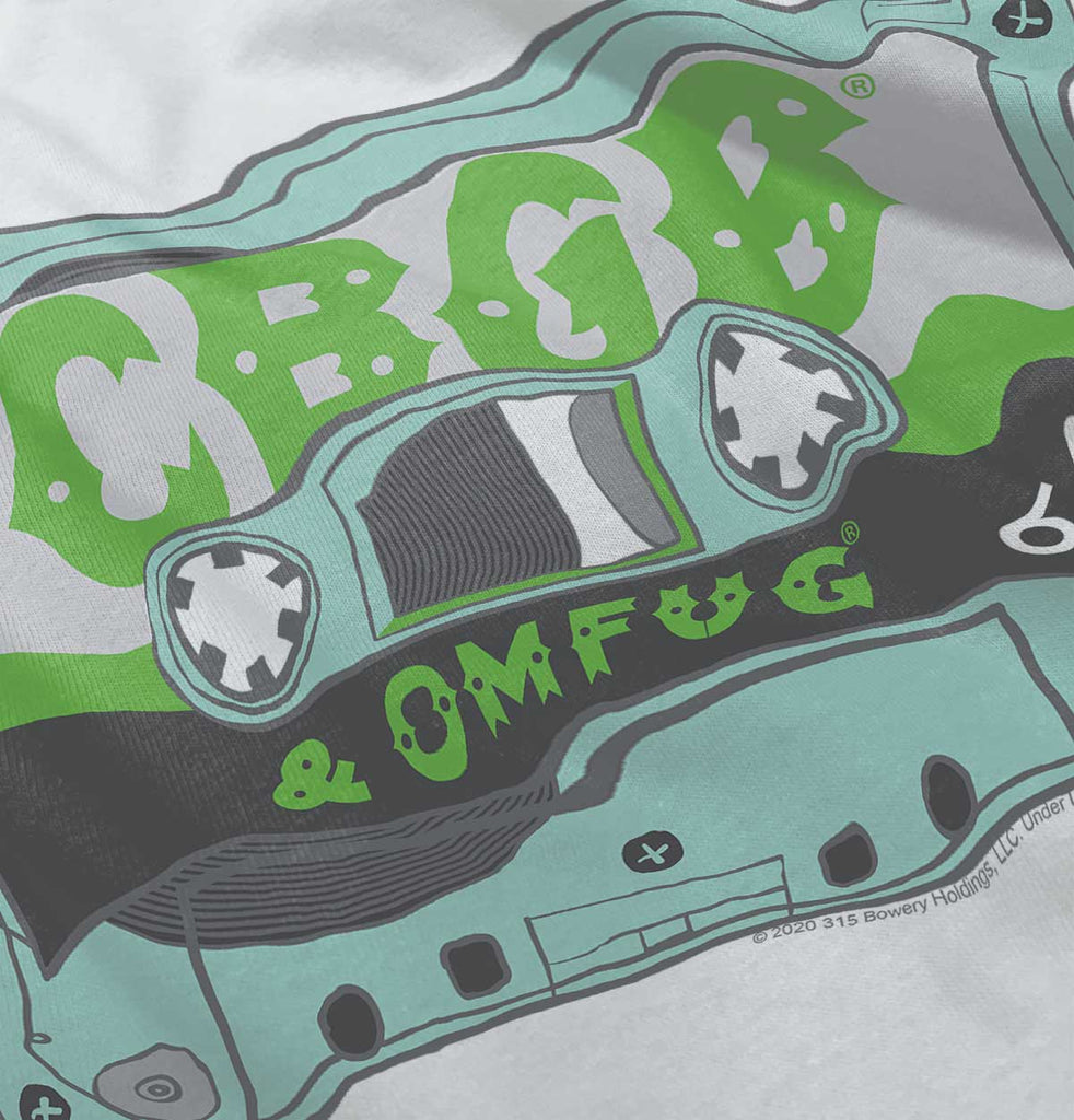 Cassette CBGB Infant Baby Bib-Direct To Garment Print-Brisco Baby