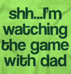 Watching the Game Romper Bodysuit-Direct To Garment Print-Brisco Baby