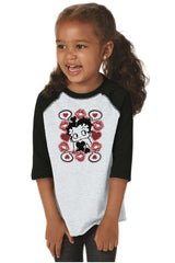 Betty In Love Toddler Baseball-Direct To Garment Print-Brisco Baby