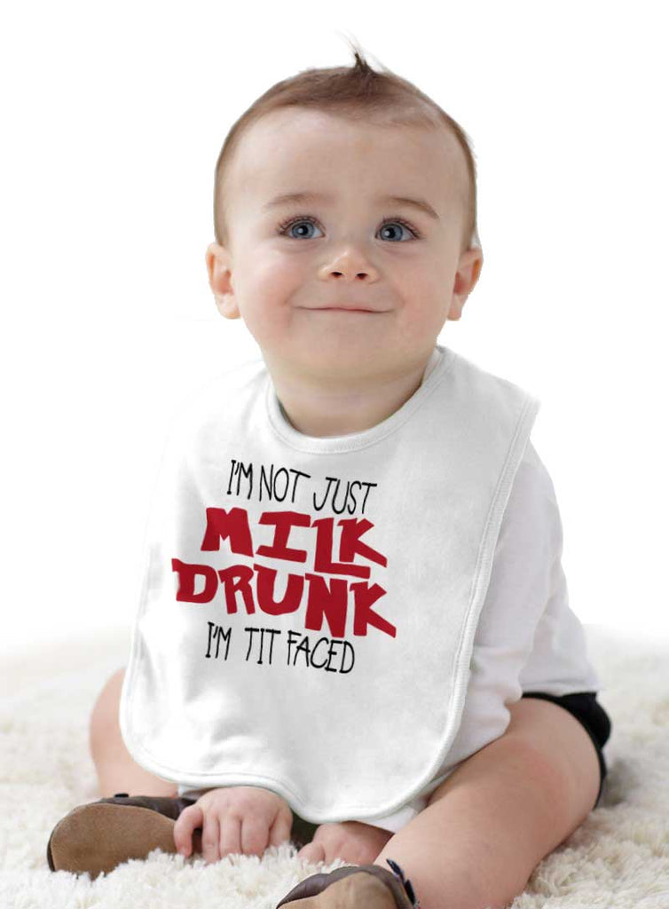 Tit Faced Infant Baby Bib-Direct To Garment Print-Brisco Baby