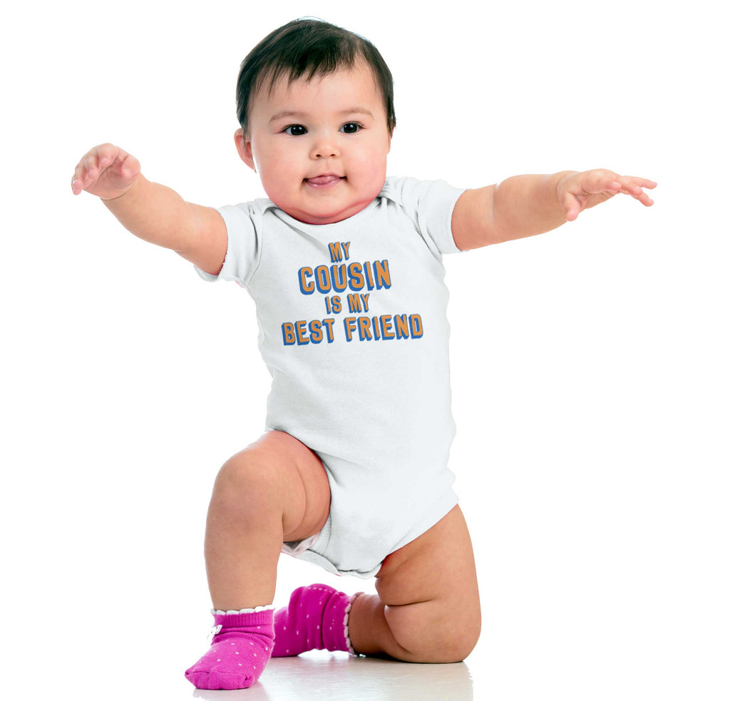 Cousin Best Friend Romper Bodysuit-Direct To Garment Print-Brisco Baby
