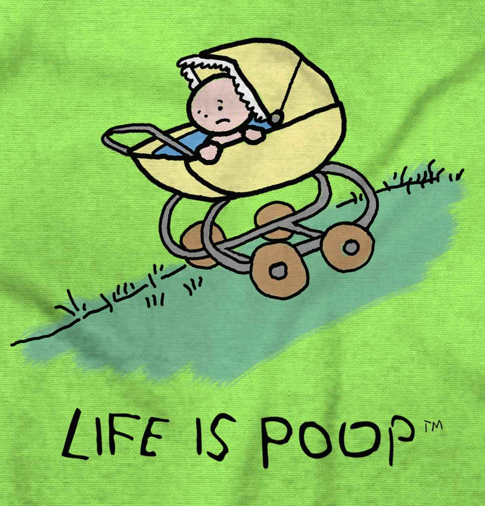 Downhill Stroller Infant Toddler T Shirt-Direct To Garment Print-Brisco Baby