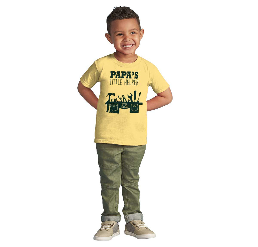 Papa's Little Helper Infant Toddler T Shirt-Direct To Garment Print-Brisco Baby