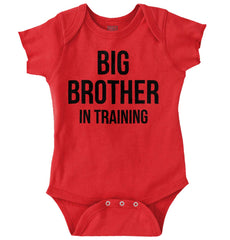 Big Brother In Training Romper Bodysuit-Direct To Garment Print-Brisco Baby