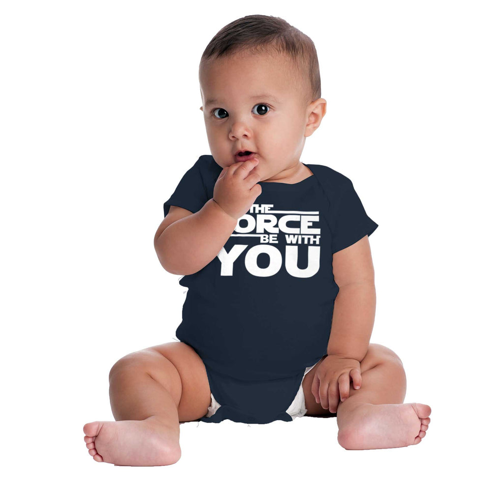 Force Be With You Romper Bodysuit-Direct To Garment Print-Brisco Baby