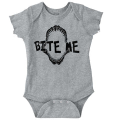 Bite Me Romper Bodysuit-Direct To Garment Print-Brisco Baby