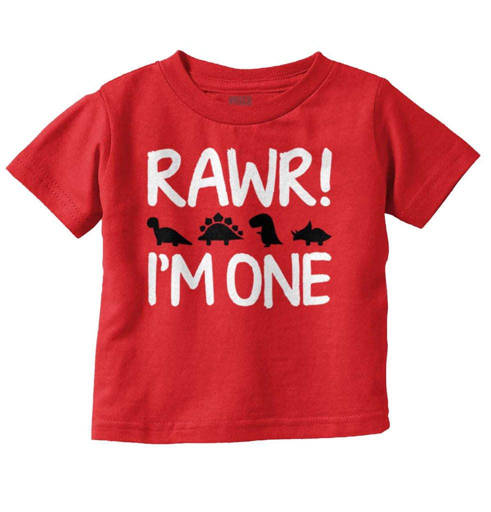 Rawr I'm One Infant Toddler T Shirt-Direct To Garment Print-Brisco Baby