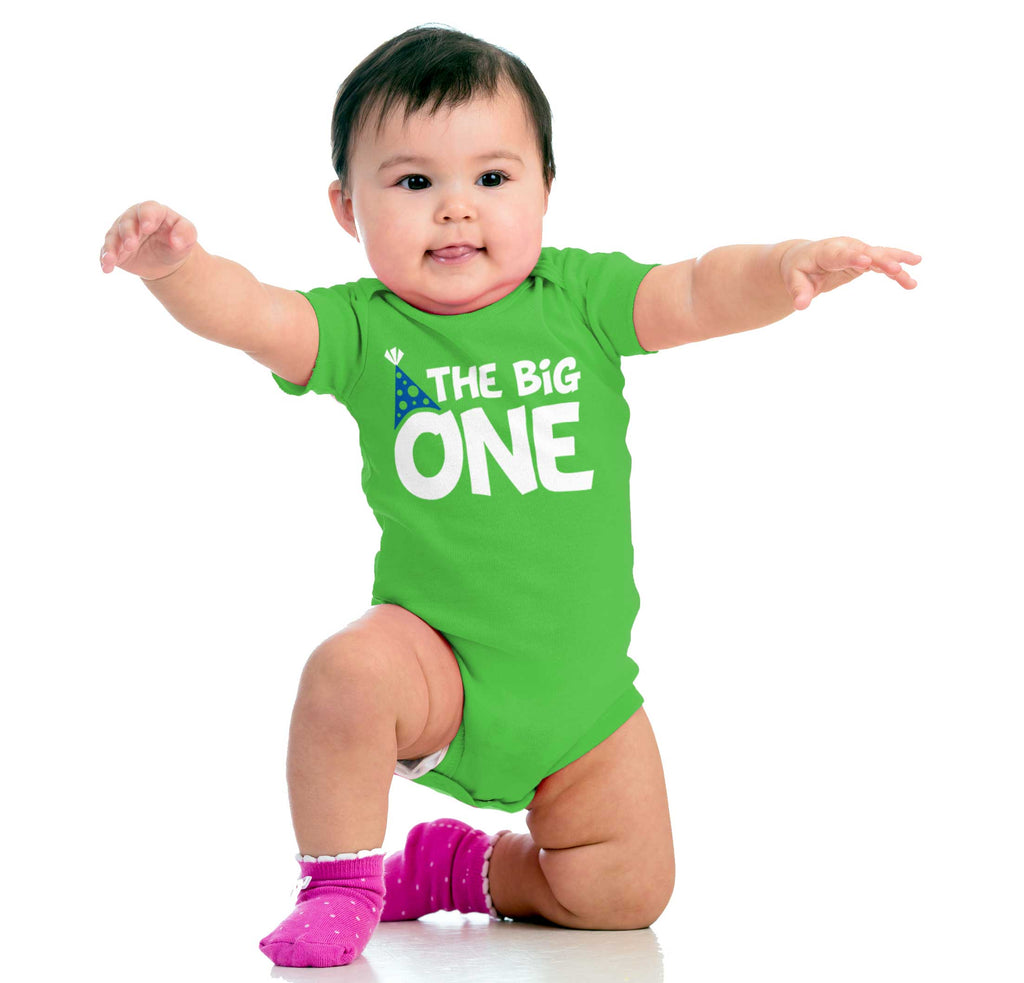 Big One Romper Bodysuit-Direct To Garment Print-Brisco Baby