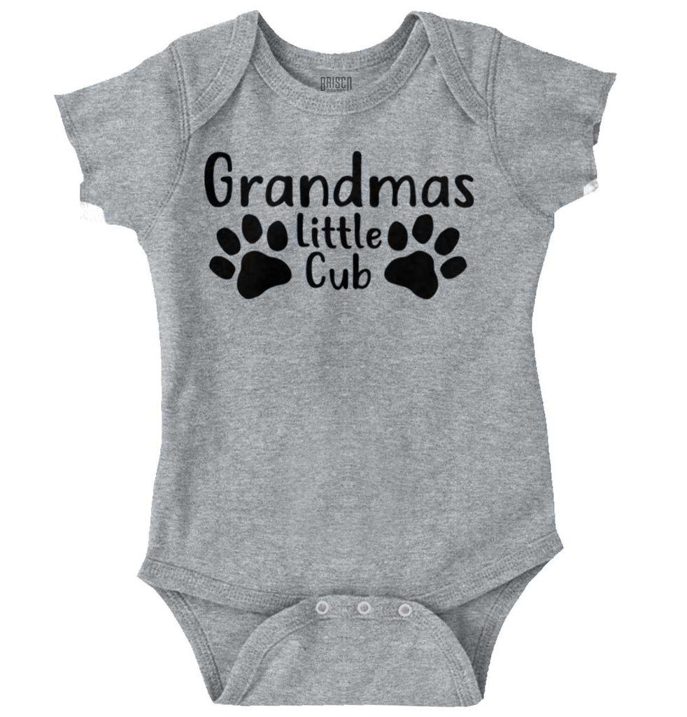 Granmda's Little Cub Romper Bodysuit-Direct To Garment Print-Brisco Baby