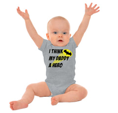 Daddy Is Batman Romper Bodysuit-Misc-Brisco Baby