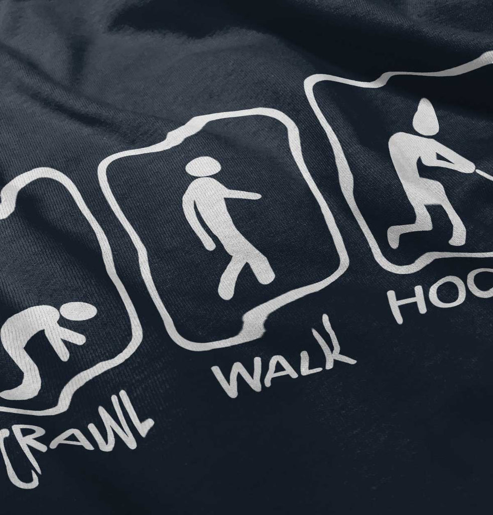 Crawl Walk Hockey Infant Toddler T Shirt-Direct To Garment Print-Brisco Baby