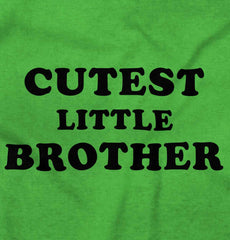 Cutest Little Brother Romper Bodysuit-Direct To Garment Print-Brisco Baby