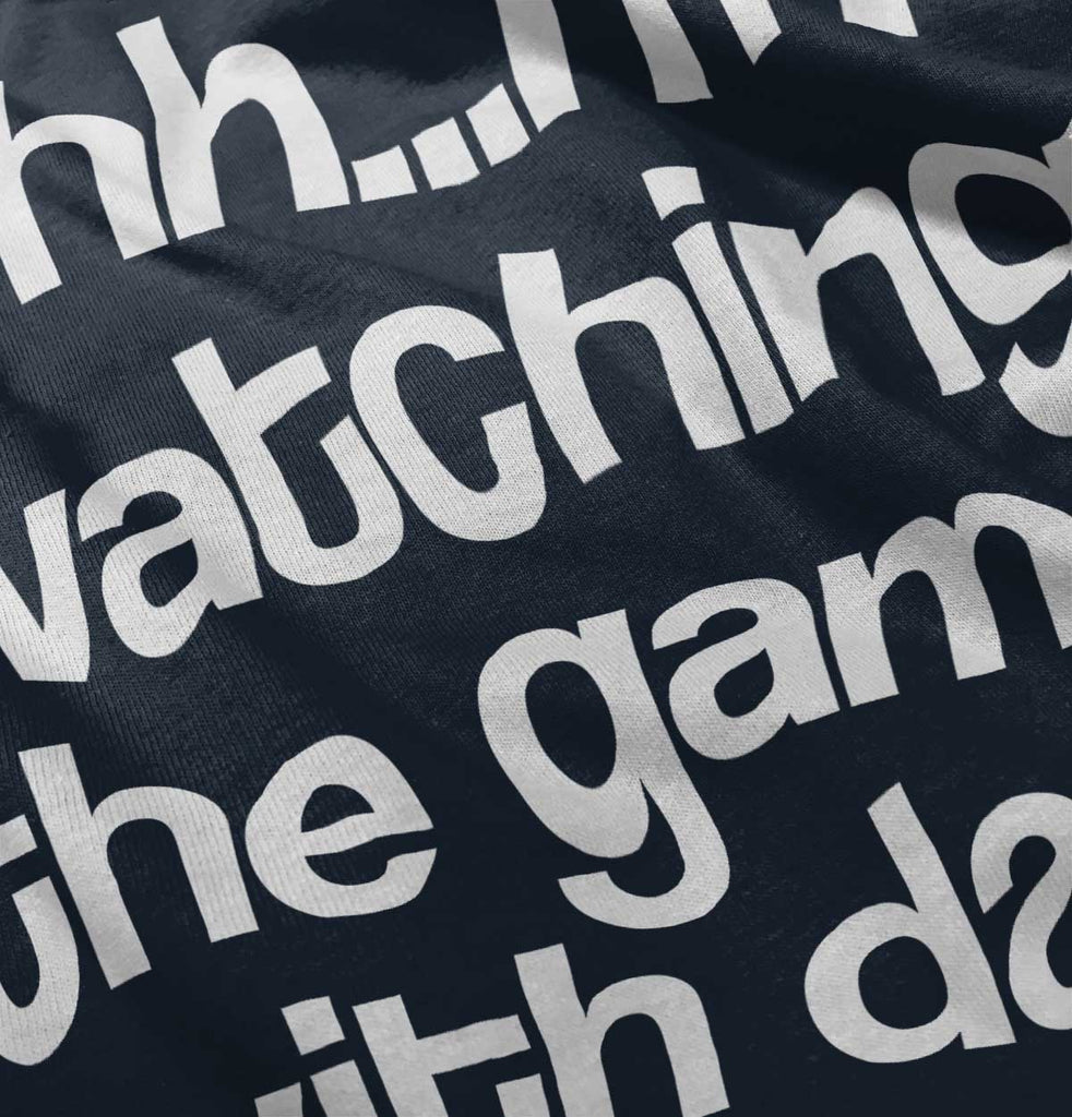 Watching the Game Ringer Romper Bodysuit-Direct To Garment Print-Brisco Baby