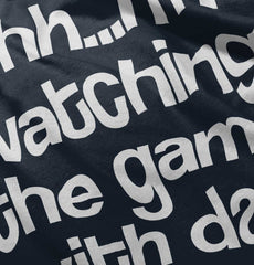 Watching the Game Ringer Romper Bodysuit-Direct To Garment Print-Brisco Baby