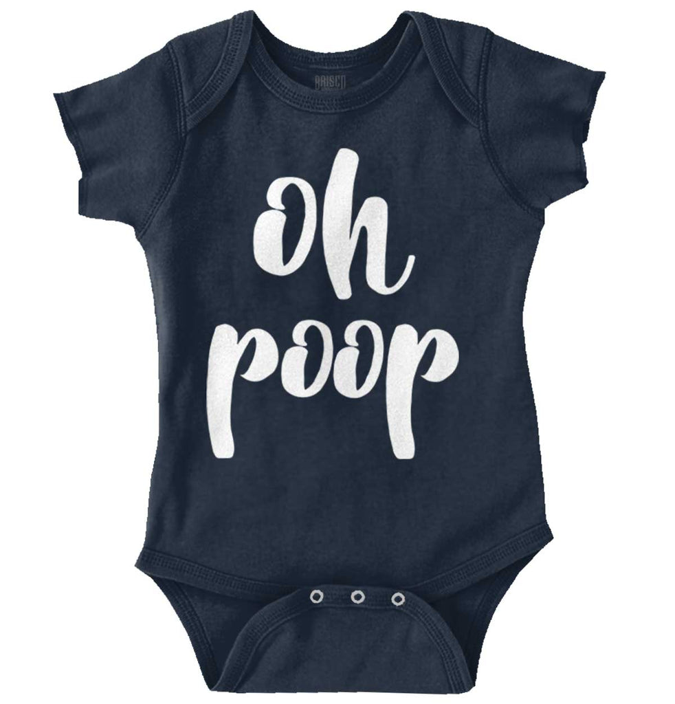 Oh Poop Romper Bodysuit-Direct To Garment Print-Brisco Baby