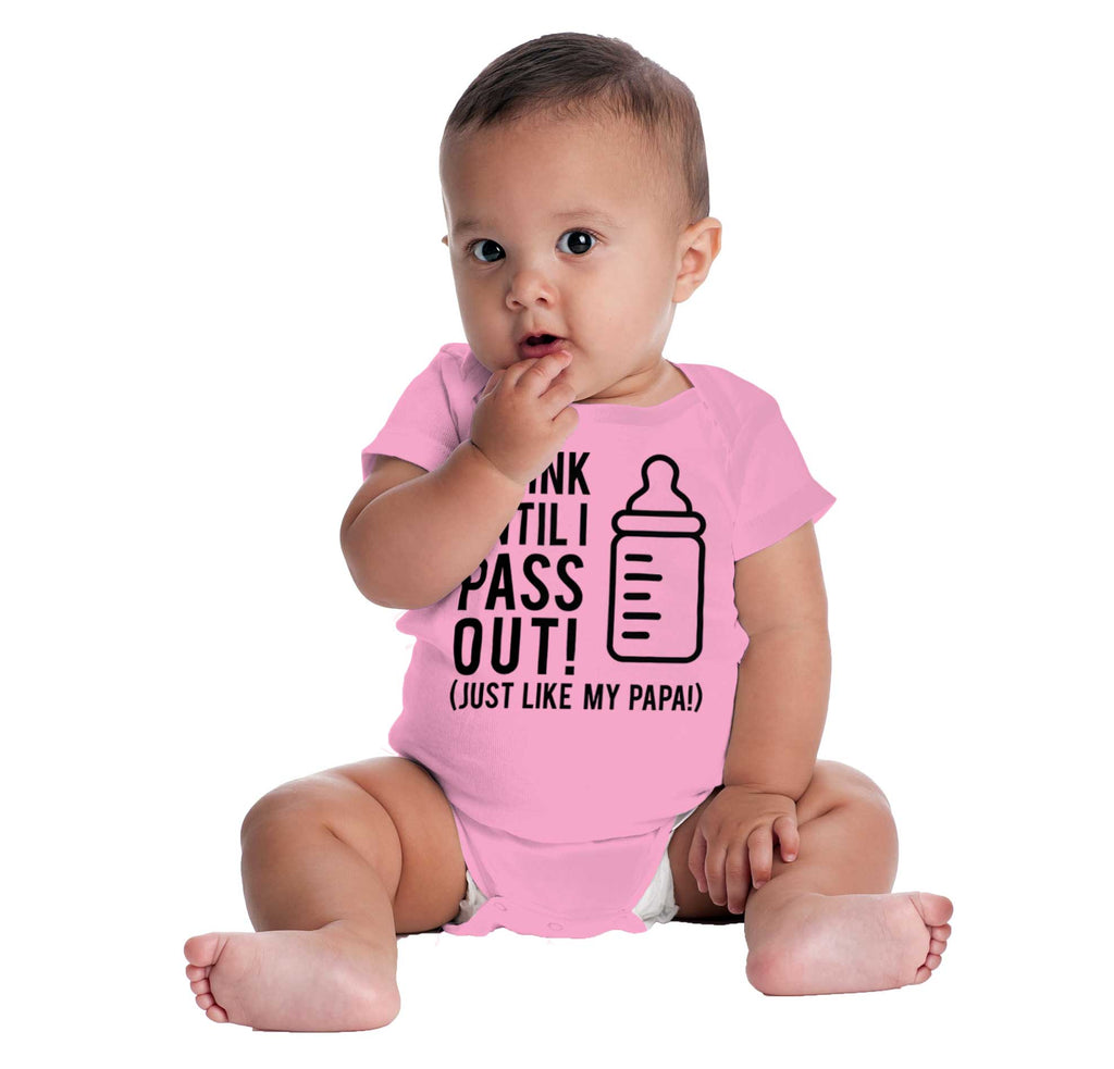 Drink Until I Pass Out Romper Bodysuit-Direct To Garment Print-Brisco Baby