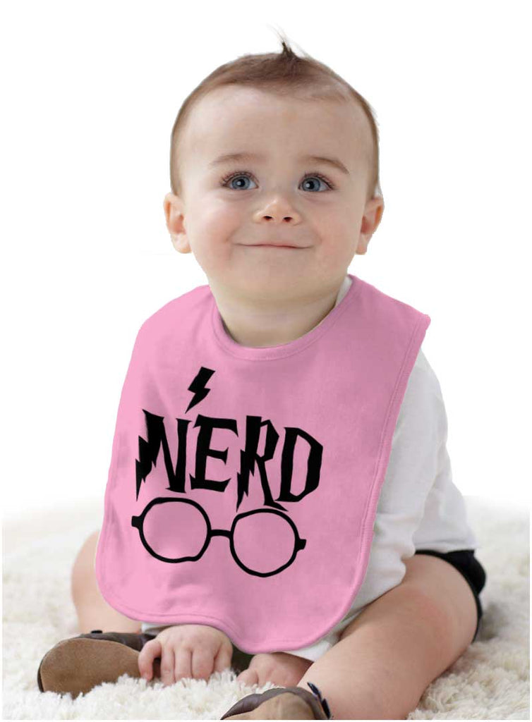 Nerd Harry Potter Infant Baby Bib-Direct To Garment Print-Brisco Baby