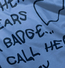 Hero Wears Badge Toddler Baseball-Direct To Garment Print-Brisco Baby