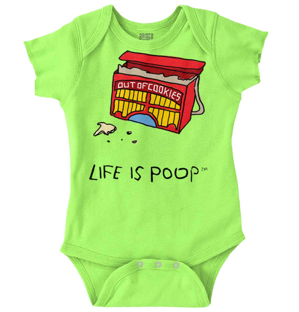 Out of Cookies Romper Bodysuit-Direct To Garment Print-Brisco Baby