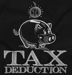 Cutest Tax Deduction Infant Baby Bib-Direct To Garment Print-Brisco Baby