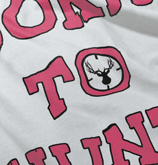 Cute Born To Hunt Deer Infant Baby Bib-Direct To Garment Print-Brisco Baby