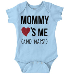 Mommy Loves Me Romper Bodysuit-Direct To Garment Print-Brisco Baby