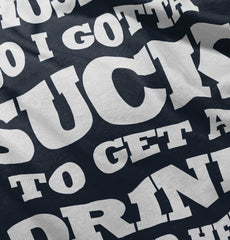 Get A Drink Romper Bodysuit-Direct To Garment Print-Brisco Baby