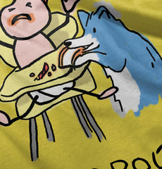 Dog Baby Food Romper Bodysuit-Direct To Garment Print-Brisco Baby