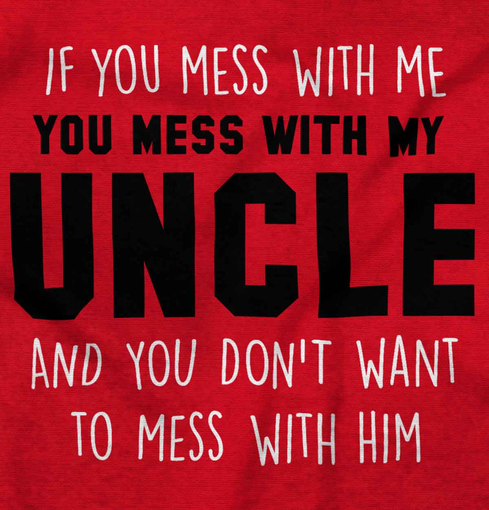 Mess With My Uncle Baby Polka Dot Skirt Dress-Direct To Garment Print-Brisco Baby