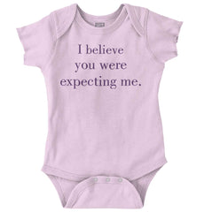 Expecting Me Romper Bodysuit-Direct To Garment Print-Brisco Baby