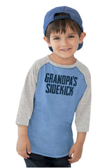 Grandpa's Sidekick Toddler Baseball-Direct To Garment Print-Brisco Baby