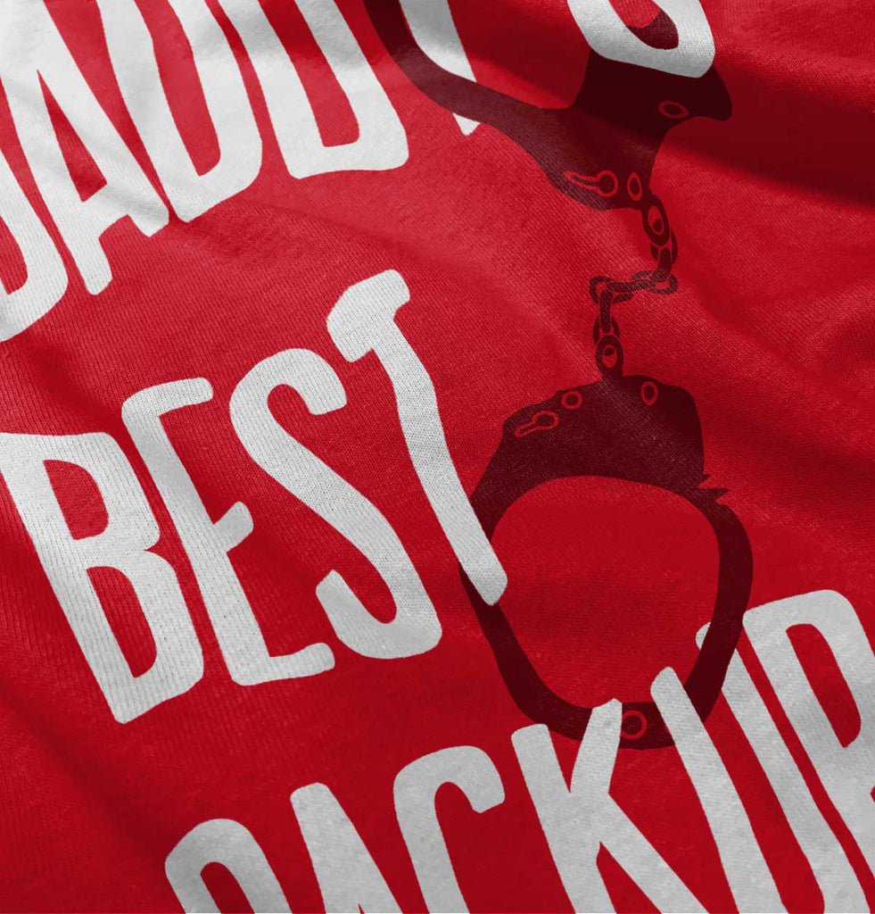Daddy's Best Backup Toddler Pullover Hoodie-Direct To Garment Print-Brisco Baby