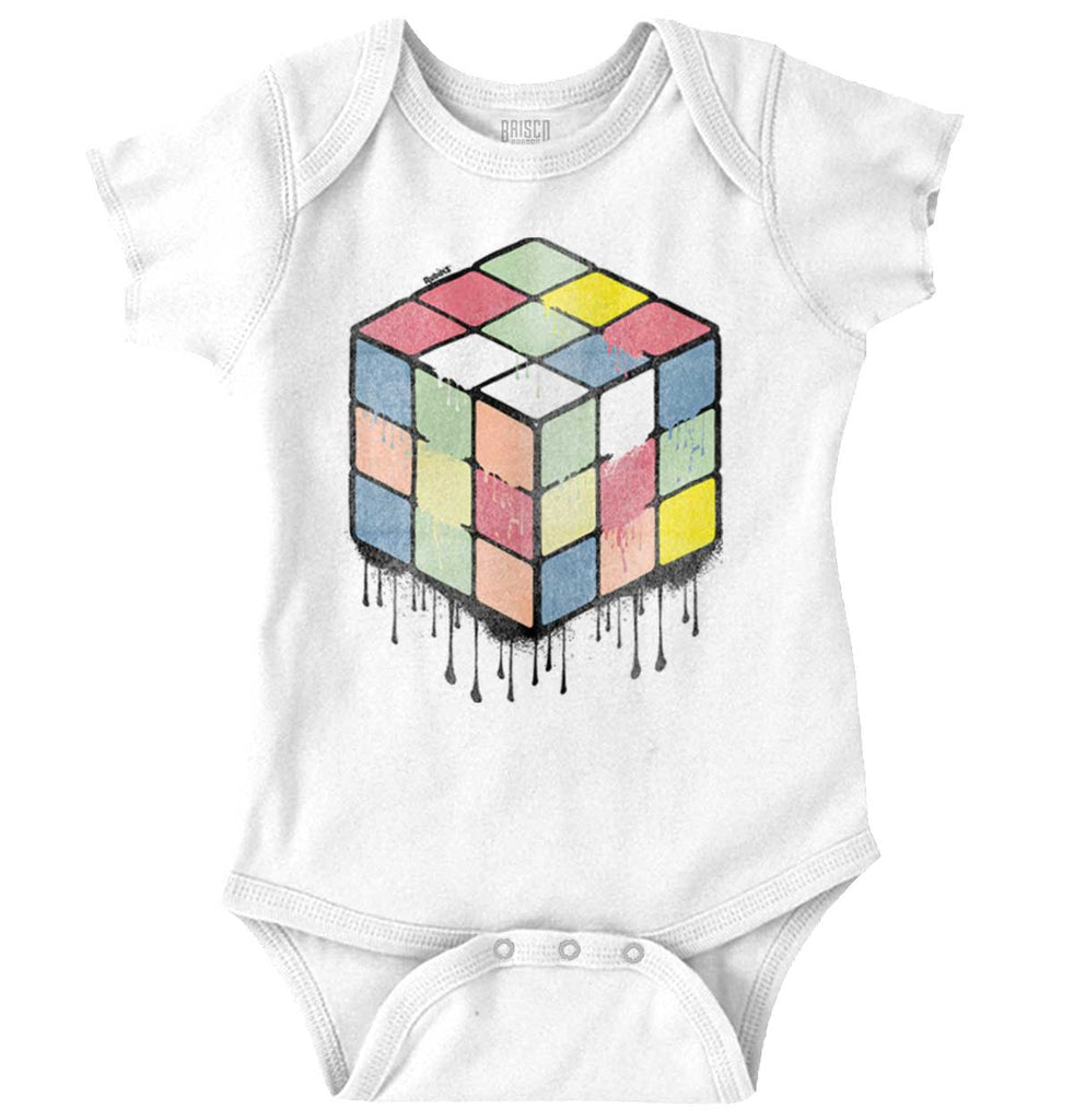 Vintage Rubiks Romper Bodysuit-Direct To Garment Print-Brisco Baby