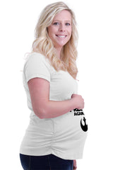 Pregnant Again, I Am Maternity T-Shirt-Direct To Garment Print-Brisco Baby