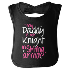 Knight In Shining Armor Infant Baby Bib-Direct To Garment Print-Brisco Baby