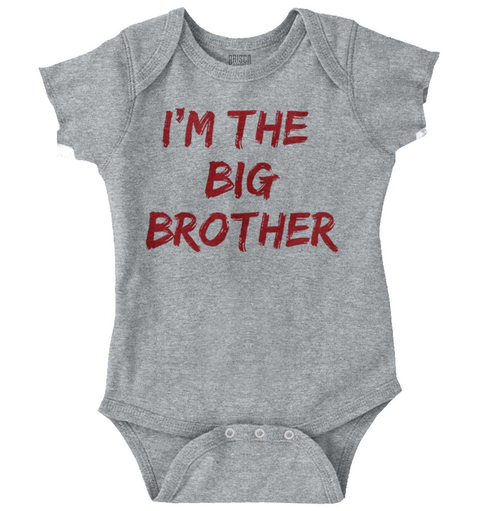 I'm The Big Brother Romper Bodysuit-Direct To Garment Print-Brisco Baby