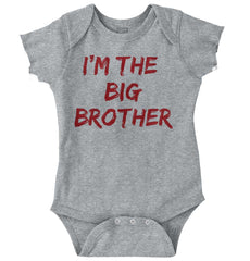 I'm The Big Brother Romper Bodysuit-Direct To Garment Print-Brisco Baby