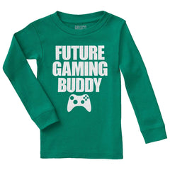 Future Gaming Buddy Solid Baby Pajama Top-Direct To Garment Print-Brisco Baby