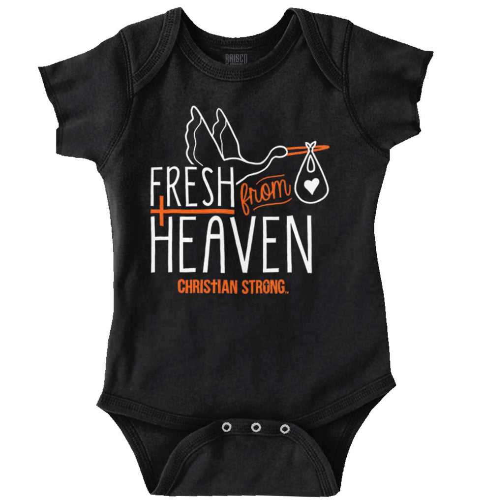Fresh From Heaven Romper Bodysuit-Direct To Garment Print-Brisco Baby