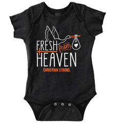 Fresh From Heaven Romper Bodysuit-Direct To Garment Print-Brisco Baby