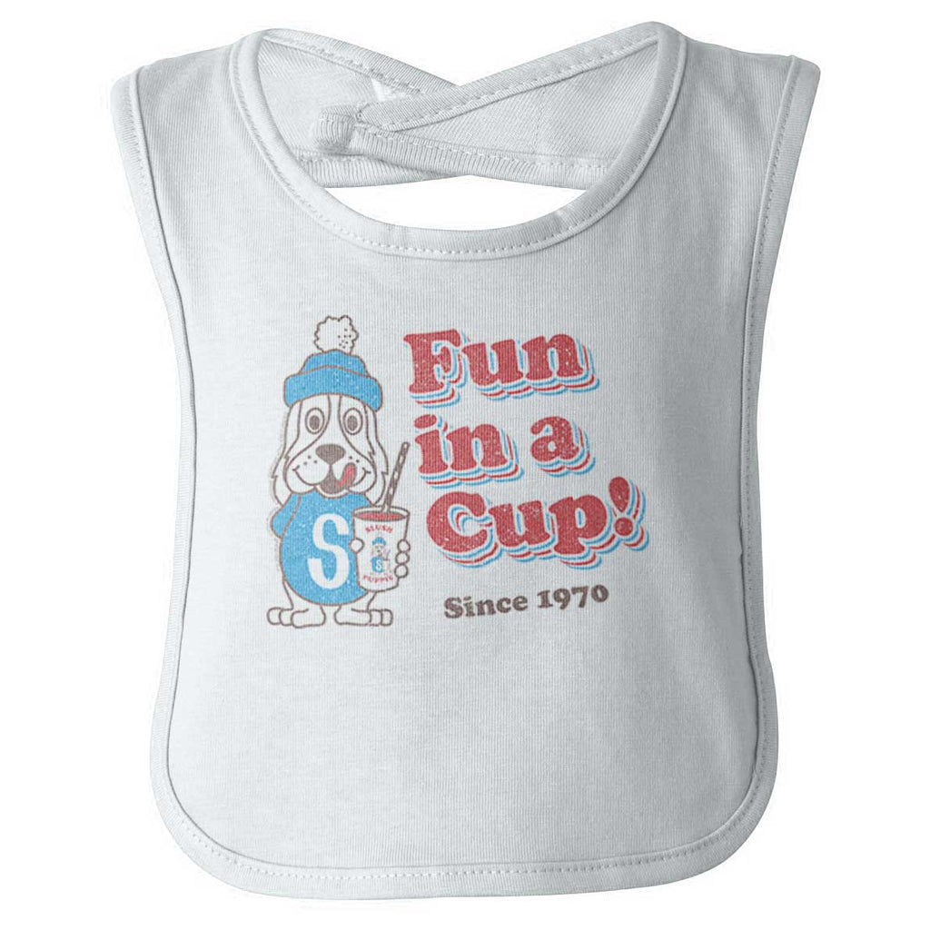 Fun In A Cup Infant Baby Bib-Direct To Garment Print-Brisco Baby